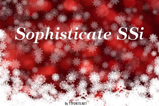Sophisticate SSi example